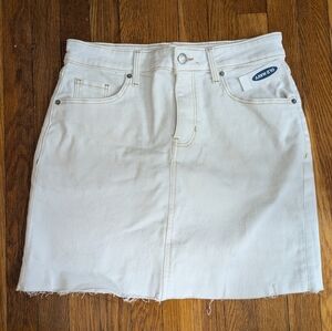 Old Navy White Denim Mini Skirt